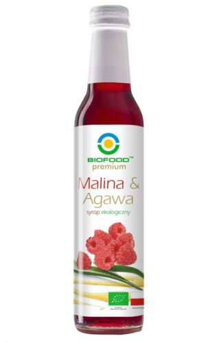 SYROP MALINA Z AGAWĄ BIO 250 ml - BIO FOOD