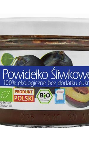 POWIDEŁKO ŚLIWKOWE BEZ DODATKU CUKRÓW BEZGLUTENOWE 180 g - BIO FOOD