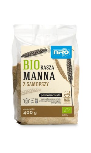 KASZA MANNA Z SAMOPSZY BIO 400 g - NIRO