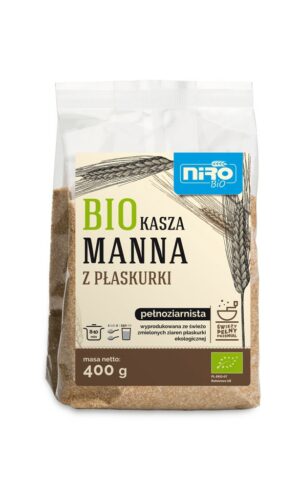 KASZA MANNA Z PŁASKURKI BIO 400 g - NIRO