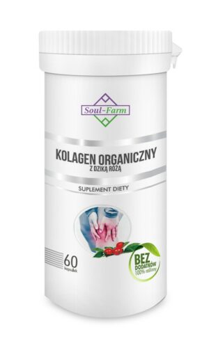 KOLAGEN MORSKI Z DZIKĄ RÓŻĄ 60 KAPSUŁEK - SOUL FARM
