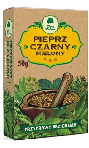 PIEPRZ CZARNY MIELONY 50 g - DARY NATURY