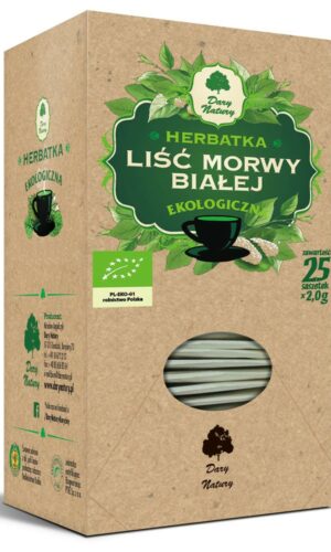 HERBATKA LIŚĆ MORWY BIAŁEJ BIO (25 x 2 g) 50 g - DARY NATURY