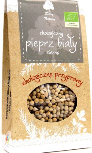 PIEPRZ BIAŁY ZIARNO BIO 30 g - DARY NATURY