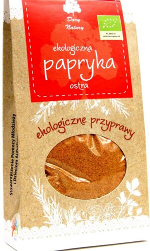 PAPRYKA OSTRA MIELONA BIO 90 g - DARY NATURY