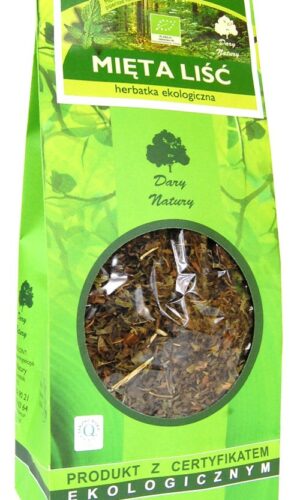 HERBATKA LIŚĆ MIĘTY BIO 100 g - DARY NATURY