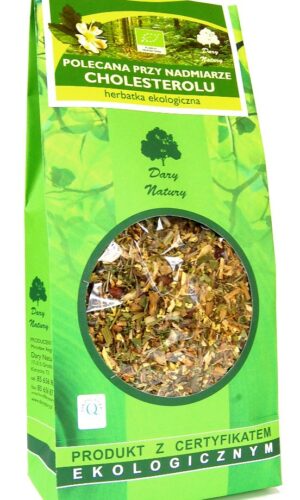 HERBATKA POLECANA PRZY NADMIARZE CHOLESTEROLU BIO 200 g - DARY NATURY