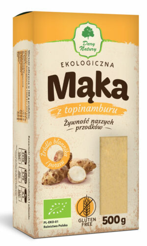 MĄKA Z TOPINAMBURU BEZGLUTENOWA BIO 500 g - DARY NATURY