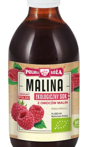 SOK Z MALIN NFC BIO 250 ml - POLSKA RÓŻA