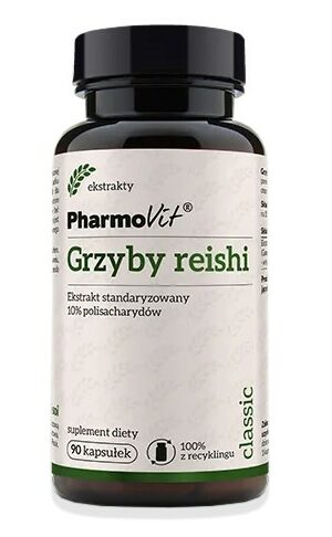 GRZYBY REISHI EKSTRAKT (400 mg) BEZGLUTENOWY 90 KAPSUŁEK - PHARMOVIT (CLASSIC)