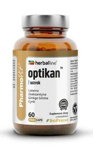 KAPSUŁKI NA WZROK (OPTIKAN) BEZGLUTENOWE 60 szt. - PHARMOVIT (HERBALLINE)
