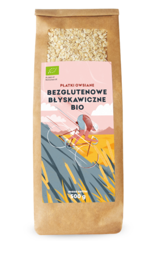PŁATKI OWSIANE BŁYSKAWICZNE BEZGLUTENOWE BIO 500 g - PIĘĆ PRZEMIAN