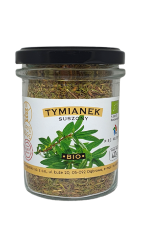 TYMIANEK SUSZONY BEZGLUTENOWY BIO 40 g - PIĘĆ PRZEMIAN
