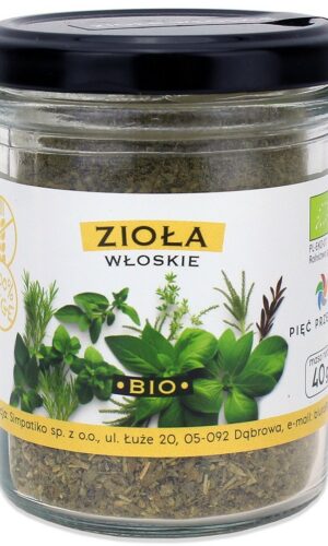 ZIOŁA WŁOSKIE BEZGLUTENOWE BIO 40 g - PIĘĆ PRZEMIAN