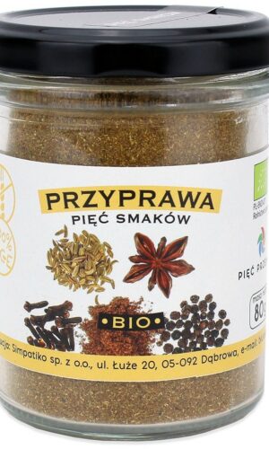 PRZYPRAWA PIĘĆ SMAKÓW BEZGLUTENOWA BIO 80 g - PIĘĆ PRZEMIAN