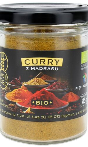 CURRY Z MADRASU BEZGLUTENOWE BIO 85 g - PIĘĆ PRZEMIAN