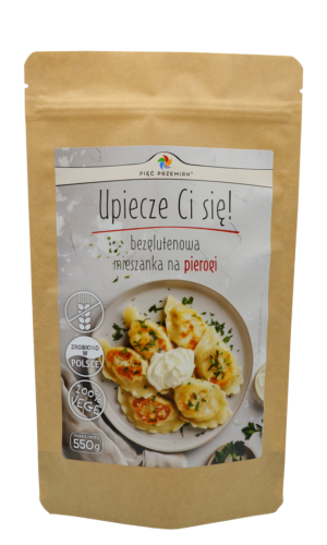MIESZANKA NA PIEROGI BEZ DODATKU CUKRÓW BEZGLUTENOWA 550 g - PIĘĆ PRZEMIAN