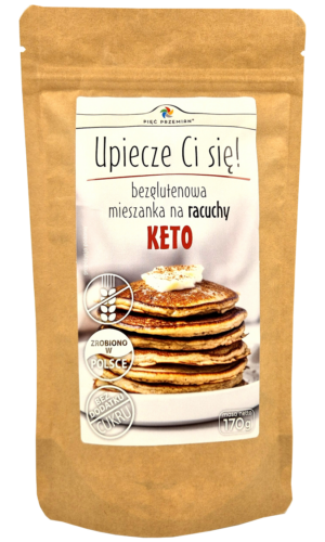 MIESZANKA DO WYPIEKU RACUCHÓW BEZGLUTENOWA KETO 170 g - PIĘĆ PRZEMIAN