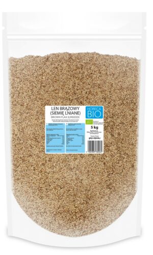 LEN BRĄZOWY (SIEMIĘ LNIANE) BIO 5 kg - HORECA (BIO PLANET)