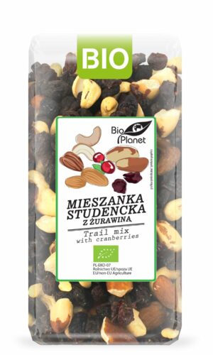 MIESZANKA STUDENCKA Z ŻURAWINĄ BIO 400 g - BIO PLANET