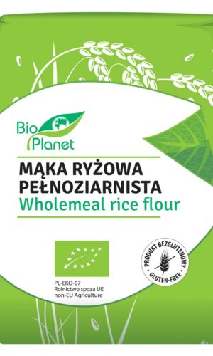 MĄKA RYŻOWA PEŁNOZIARNISTA BEZGLUTENOWA BIO 1 kg - BIO PLANET