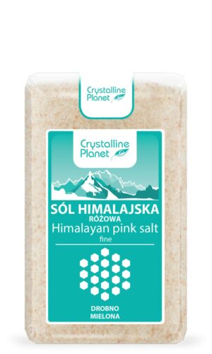 SÓL HIMALAJSKA RÓŻOWA DROBNO MIELONA 600 g - CRYSTALLINE PLANET