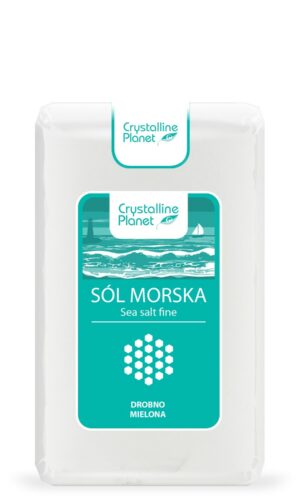 SÓL MORSKA DROBNO MIELONA 600 g - CRYSTALLINE PLANET