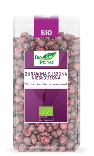 ŻURAWINA SUSZONA NIESŁODZONA BIO 50 g - BIO PLANET