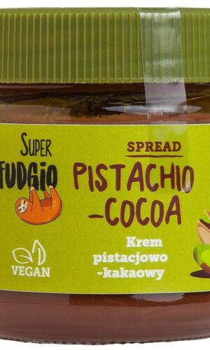 KREM PISTACJOWO - KAKAOWY BEZGLUTENOWY BIO 190 g - ME GUSTO (SUPER FUDGIO)