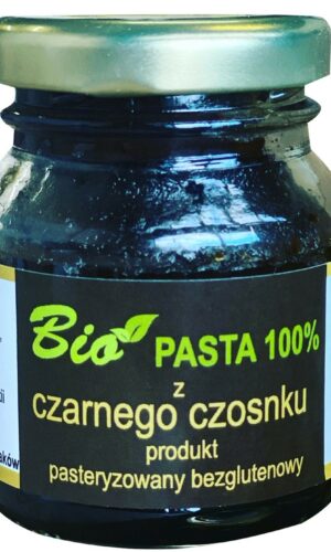 PASTA Z CZARNEGO CZOSNKU BEZGLUTENOWA BIO 80 g - PRZETWORY Z NATURY