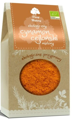 CYNAMON CEJLOŃSKI MIELONY BIO 200 g - DARY NATURY