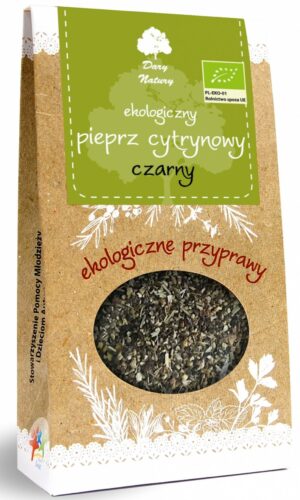 PIEPRZ CZARNY CYTRYNOWY BIO 50 g - DARY NATURY