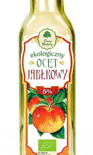 OCET JABŁKOWY 5 % NIEFILTROWANY BIO 250 ml - DARY NATURY