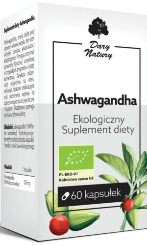 ASHWAGANDHA BIO (520 mg) 60 KAPSUŁEK - DARY NATURY