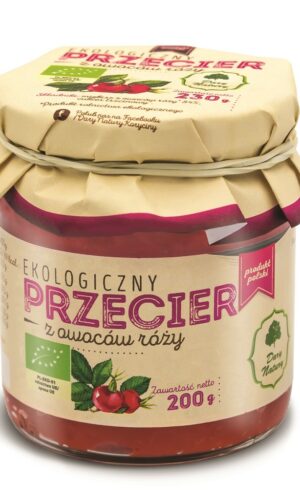 PRZECIER Z OWOCÓW RÓŻY BIO 200 g - DARY NATURY
