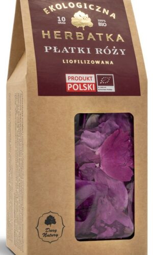 HERBATKA LIOFILIZOWANA PŁATKI RÓŻY BIO 10 g - DARY NATURY