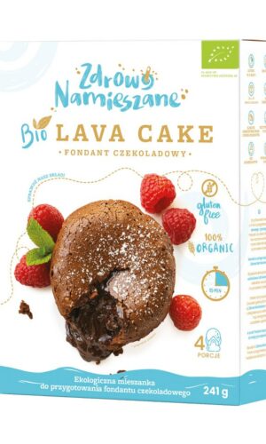 MIESZANKA NA CIASTO FONDANT CZEKOLADOWY (LAVA CAKE) BEZGLUTENOWA BIO 241 g - ZDROWO NAMIESZANE