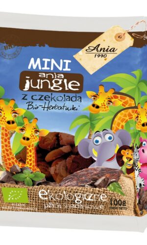 CIASTKA Z CZEKOLADĄ MINI JUNGLE BIO 100 g - BIO ANIA