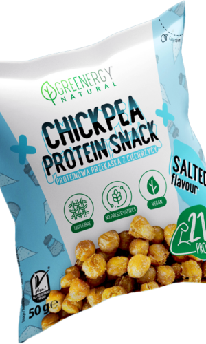 PRZEKĄSKA PROTEINOWA Z CIECIERZYCY SOLONA 50 g - GREENERGY