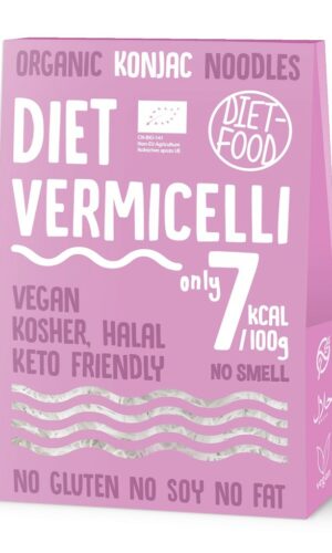 MAKARON (KONJAC) VERMICELLI BEZGLUTENOWY BIO 385 g (300 g) - DIET-FOOD