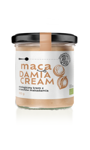 KREM Z ORZECHÓW MACADAMIA BEZ DODATKU CUKRÓW BIO 300 g - DIET-FOOD