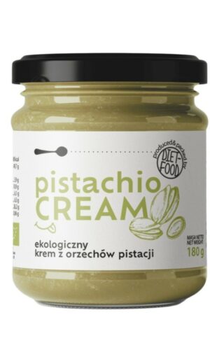 KREM PISTACJOWY BEZ DODATKU CUKRÓW BIO 180 g - DIET-FOOD