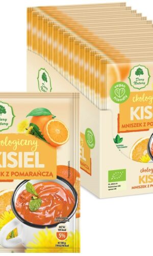 KISIEL INSTANT PIGWOWIEC Z POMARAŃCZĄ BEZGLUTENOWY BIO 30 g - DARY NATURY