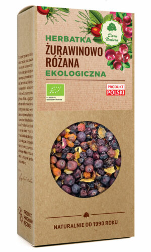 HERBATKA ŻURAWINOWO - RÓŻANA BIO 100 g - DARY NATURY