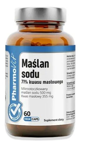 MAŚLAN SODU BEZGLUTENOWY 60 KAPSUŁEK - PHARMOVIT (CLEAN LABEL)