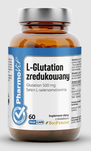 L-GLUTATION ZREDUKOWANY BEZGLUTENOWY 60 KAPSUŁEK - PHARMOVIT (CLEAN LABEL)