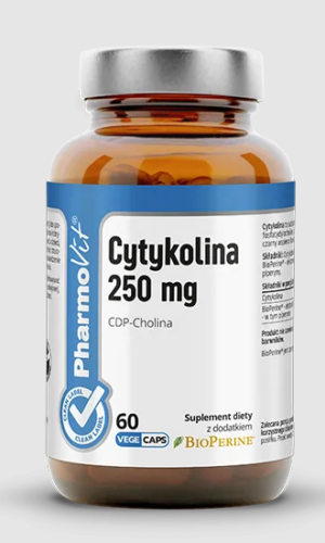 CYTYKOLINA (250 mg) BEZGLUTENOWA 60 KAPSUŁEK - PHARMOVIT (CLEAN LABEL)