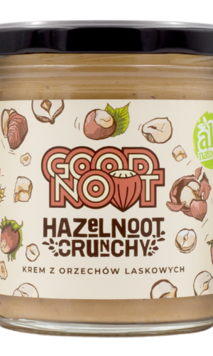 KREM Z ORZECHÓW LASKOWYCH CRUNCHY 300 g - GOOD NOOT