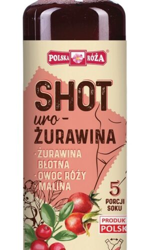 SHOT URO-ŻURAWINA BEZ DODATKU CUKRÓW 250 ml - POLSKA RÓŻA