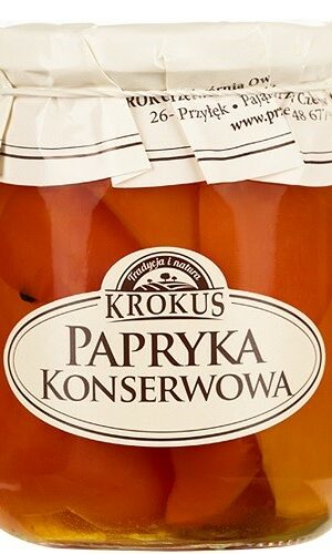 PAPRYKA KONSERWOWA BEZGLUTENOWA 480 g (230 g) - KROKUS
